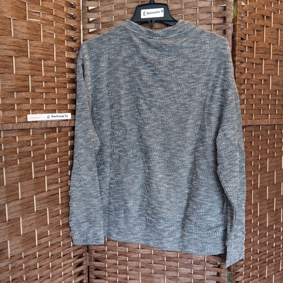 Daydream Nation Oversized Lace Up Terry Dream Pullover Sweater - Picture 3 of 9